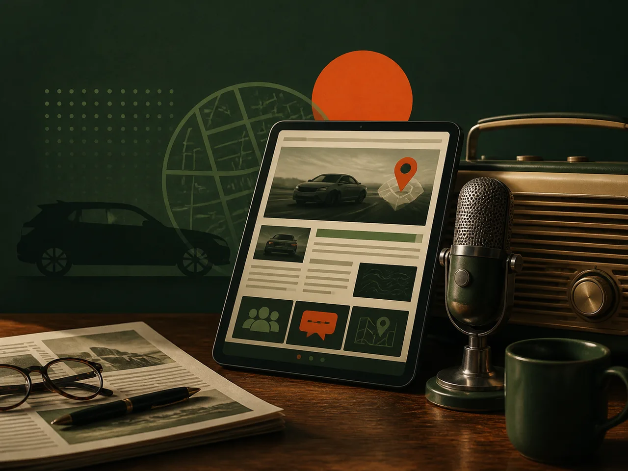 An editorial vehicle-news and road-intelligence desk